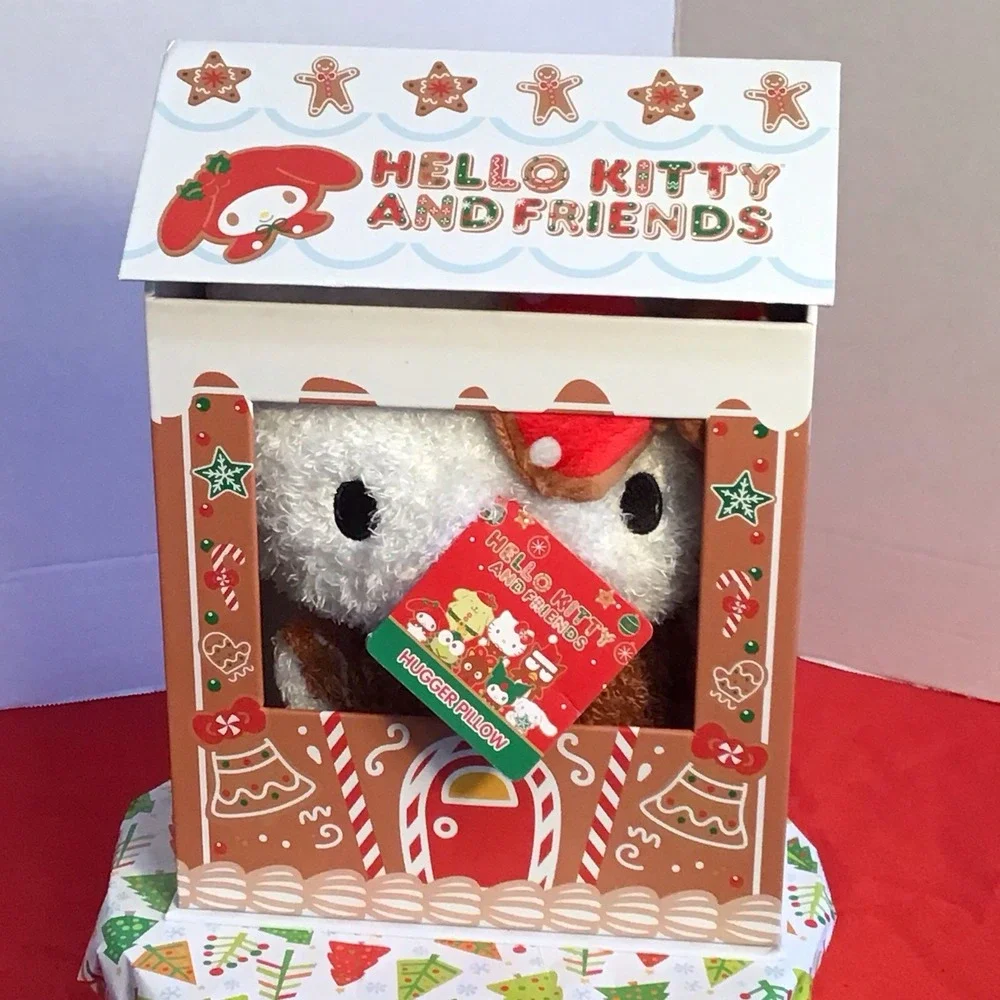 Hello Kitty Gingerbread House Hugger Pillow Plush‎ 12